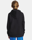 Under Armour Boys' Rival Fleece Hoodie - Black / White - 001