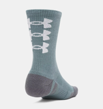 Under Armour Unisex UA Performance Tech Pro Crew Sock Socks - Jasper Blue / White - 587