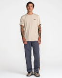 RVCA Mens Sport Vent Short Sleeve Tee - Light Khaki