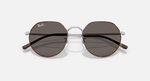 Ray-Ban Jack Sunglasses - Matte Havana W/ Dark Grey