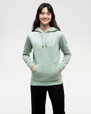 Tentree Womens Juniper Hoodie - Oasis Heather / White