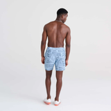 Saxx Mens Betawave 7" Swim Shorts -  West Coast - Chambray