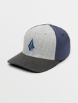 Volcom Mens Full Stone Heather Flexfit® Hat - Smokey Blue