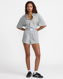 RVCA Womens Mikey Boxer Shorts - Pirate Black