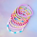 Pura Vida Vacation Vibes Stretch Bracelet 8 PK ~ Multi