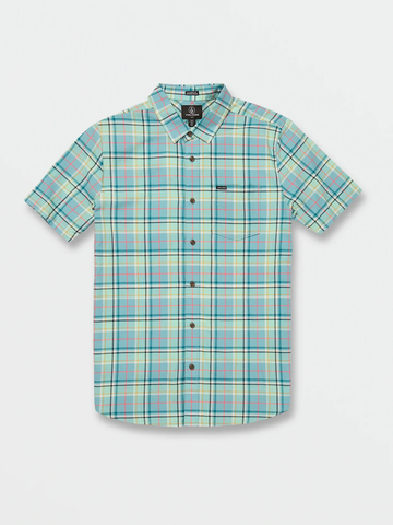 Volcom Mens Benson Short Sleeve Button Up Shirt