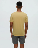 Tentree Mens TreeBlend Baker T-Shirt - Dusk Yellow Heather