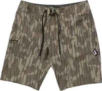 Volcom Volcom Men's Lido Solid Mod 20" Boardshorts - Brindle