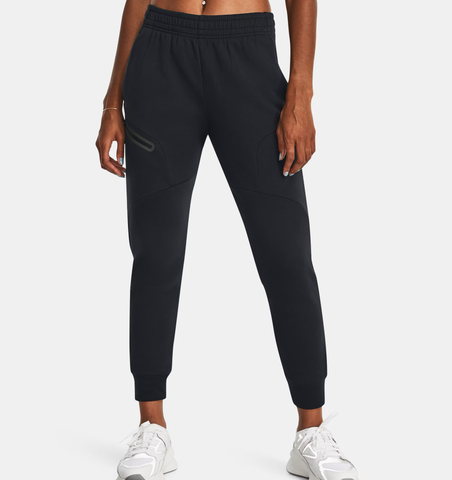 Under Armour Women's UA Unstoppable Fleece Jogger - Black - 001