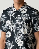 RVCA Mens Sport Vent Polo - Black Floral