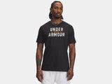 Under Armour Men's UA Wordmark Logo Short Sleeve - Black / White - 001