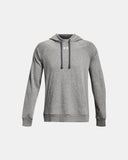 Under Armour Men's UA Rival Fleece Hoodie - Castlerock Light Heather / White - 025