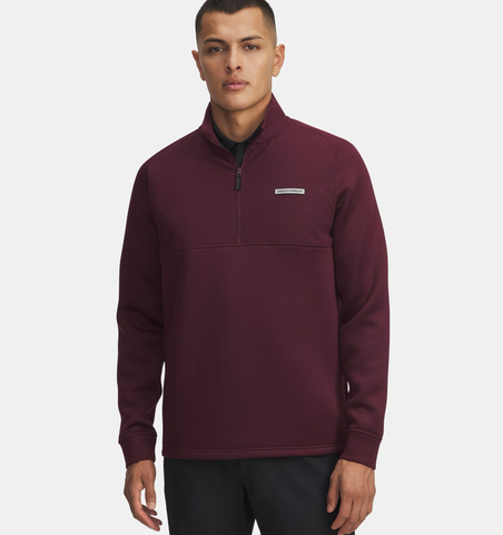 Under Armour Men's UA Drive Pro Hybrid ½ Zip - Dark Maroon / Black - 600