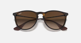 Ray-Ban Erika Sunglasses - Rubber Havana W/ Brown
