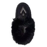 Manitobah Women's Street Suede Moccasin - Black