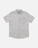 Salty Crew Mens Flagship UV Button Up - White