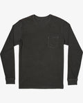 RVCA Mens PTC Pigment Long Sleeve - Pirate Black