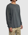 RVCA Mens PTC Pigment Long Sleeve - Pirate Black