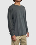RVCA Mens PTC Pigment Long Sleeve - Pirate Black
