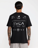 RVCA Mens Split All Over Short Sleeve Tee - Black