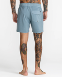 RVCA Mens VA Pigment Elastic Short Trunk 16" - Lead