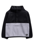 Burton Toddlers' Cinder Fleece Anorak - True Black / Gray Heather