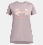 Under Armour Girls' UA Tech™ Print Fill Big Logo Short Sleeve