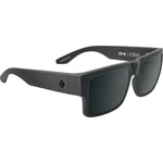 Spy Cyrus Sunglasses - Soft Matte Dark Gray - Happy Gray Green Polar with Black Spectra Mirror