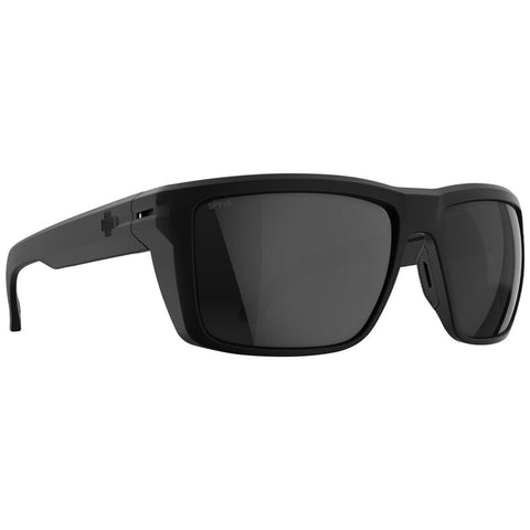 Spy Overhaul XL Sunglasses - Soft Matte Black - Happy Boost Pola rBlack Mirror + ANSI