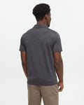 Tentree Mens Astir TreeBlend Regular Fit Polo - Meteorite Black Heather
