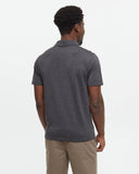 Tentree Mens Astir TreeBlend Regular Fit Polo - Meteorite Black Heather