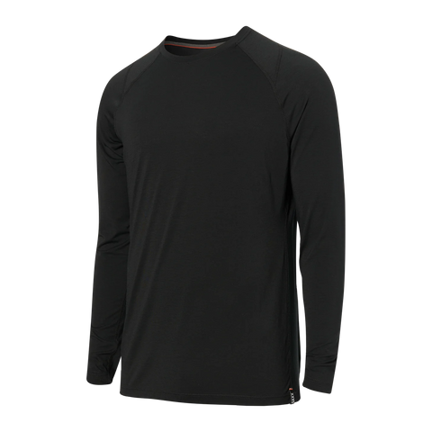 Saxx Mens Roast Master Mid-Weight Long Sleeve / Black