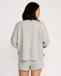 Volcom Womens Lived In Fleece Henley - Heather Grey