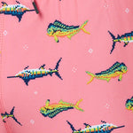 Saxx Mens Oh Buoy Stretch Volley 5" Swim Short - Trophy Catch - Flamingo