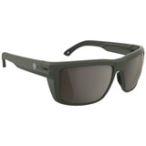 Spy Overhaul XL Sunglasses - Matte Olive - Happy Bronze Pewter Mirror + ANSI