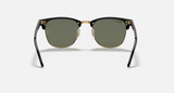 Ray-Ban Clubmaster Sunglasses - Black on Arista W/ G-15 Green