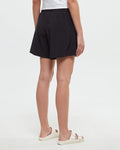 Tentree Women's Solstice Flat Front Pull-On Short - Meteorite Black