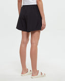 Tentree Women's Solstice Flat Front Pull-On Short - Meteorite Black