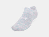 Under Armour Unisex UA Essential 6-Pack No-Show Socks - Prime Pink/White/White - 647