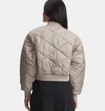 Under Armour Women's UA Heritage Bomber Jacket - Timberwolf Taupe - 203