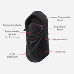 Airhole Junior Milk Fleece Airhood - Black