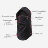 Airhole Junior Milk Fleece Airhood - Black