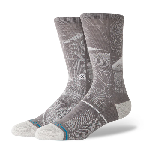 Stance X Star Wars Death Star Crew Socks - Grey