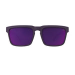 Spy Helm Sunglasses - Matte Plum - Happy Gray Green Dark Purple Spectra Mirror