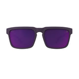 Spy Helm Sunglasses - Matte Plum - Happy Gray Green Dark Purple Spectra Mirror