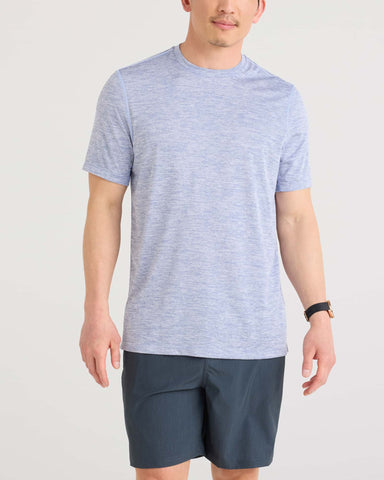Saxx Mens Multi Sport Tech T-Shirt -Blue Heather