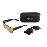 Spy Cyrus Switch Sunglasses - Matte Black - Happy Bronze Gold Mirror/Gray Green