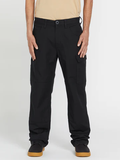 Volcom Mens Workwear Caliper Relaxed Work Pants - Black