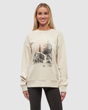 Tentree Women's Backcountry Crew - Warm Oak / Dusty Terracotta