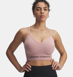 Under Armour Women's UA Vanish Seamless Low Sports Bra - Tourmaline Pink / Sierra Taupe - 673